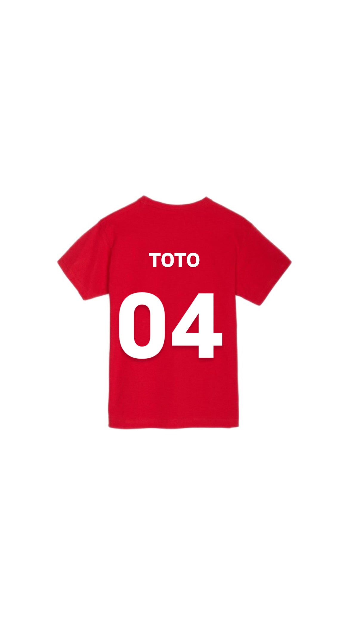 T-shirt " TOTO " rouge