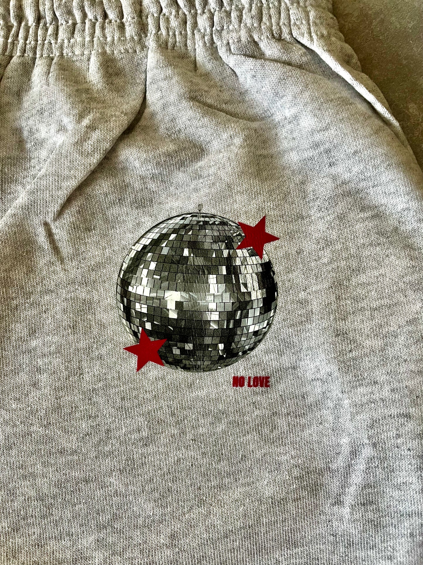 Jogging gris disco rose