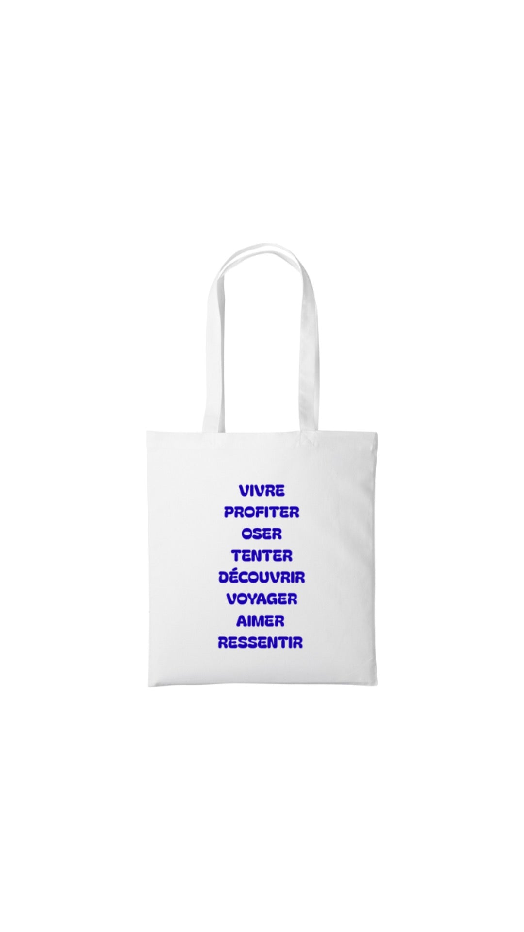 Tote bag BLEU ET BLANC