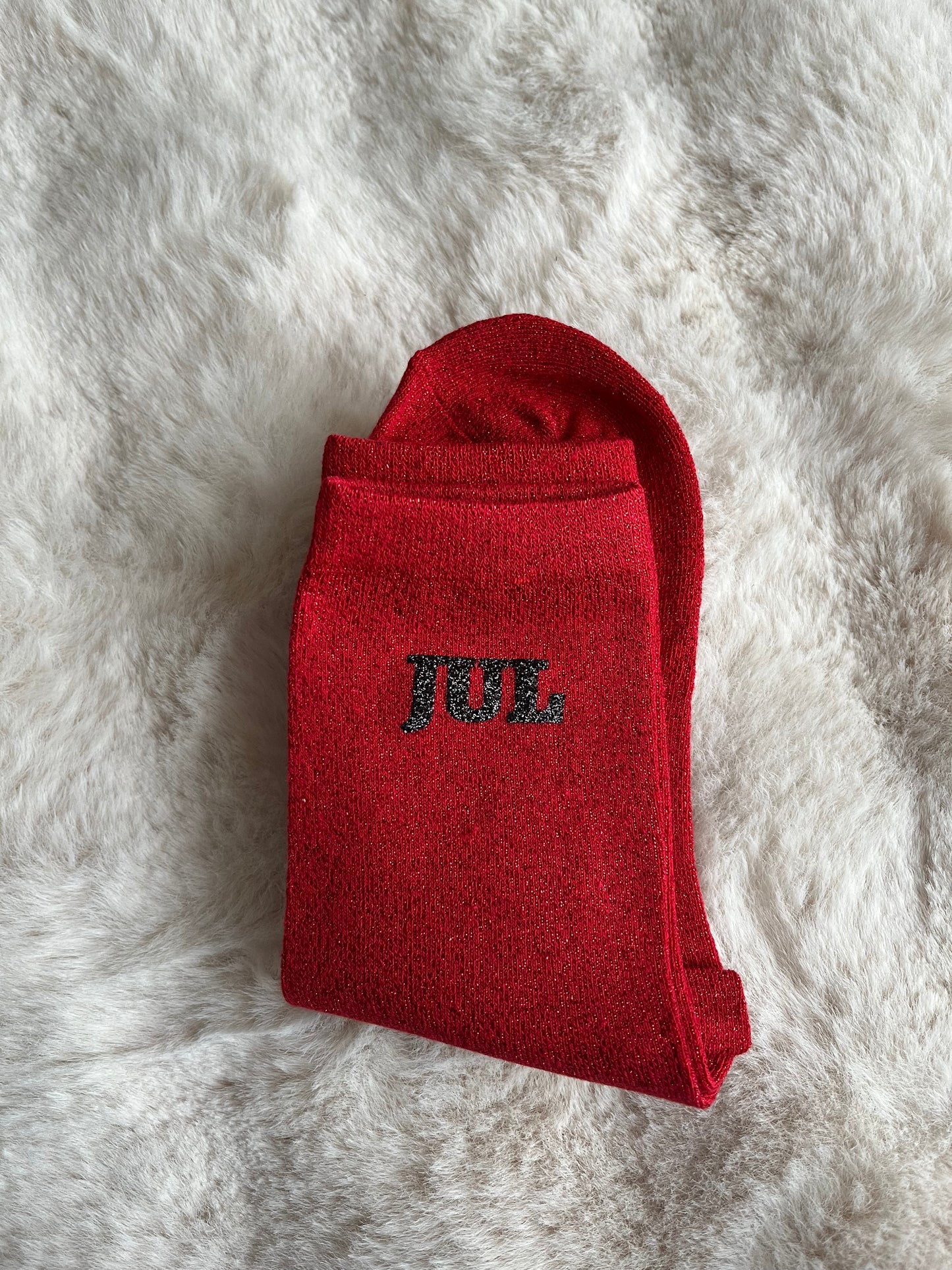 Chaussettes paillettes " JUL " pailleté noire