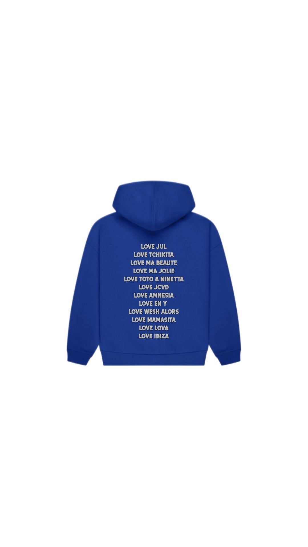 Sweat LOVE JUL bleu électrique