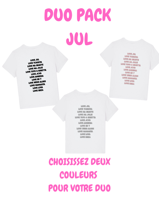 DUO PACK T SHIRT LOVE JUL
