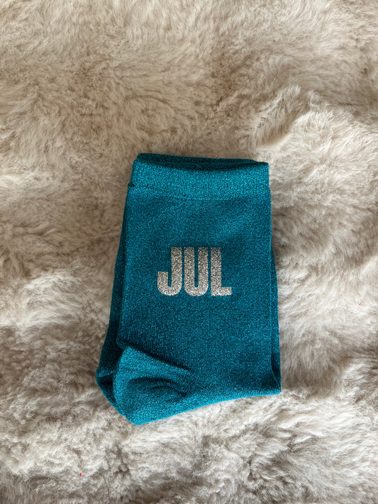 Chaussette à paillettes JUL émeraude