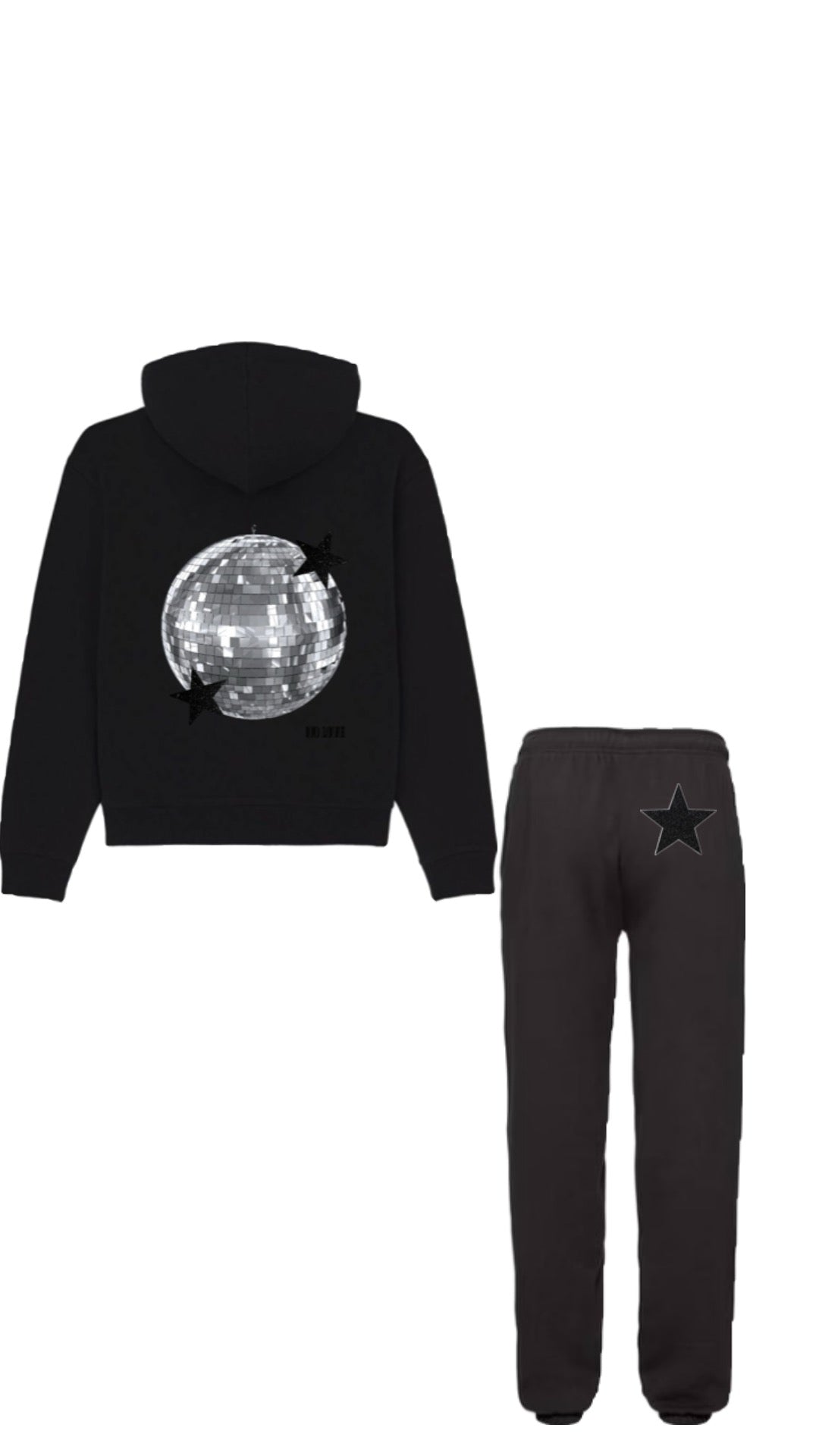 COFFRET DISCO NOIR ARGENTE PAILLETE