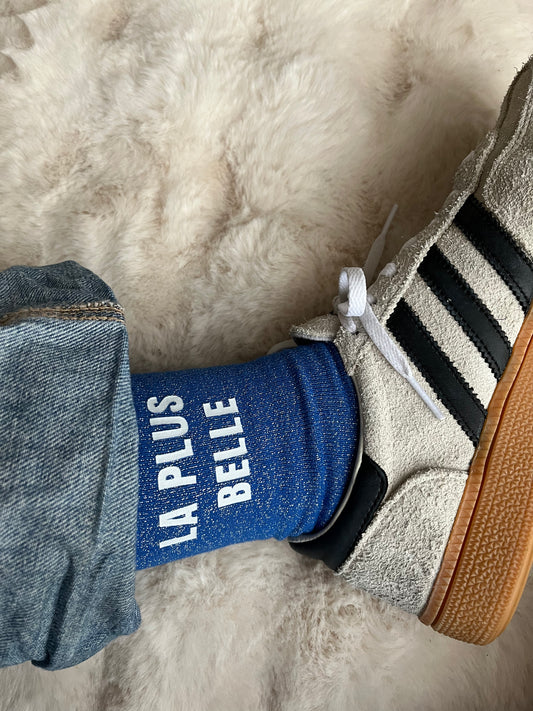 Précommande chaussettes à paillettes " LA PLUS BELLE "