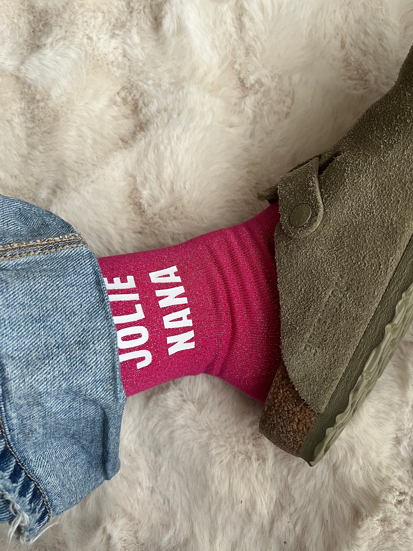 Précommande de chaussettes à paillettes " JOLIE NANA "