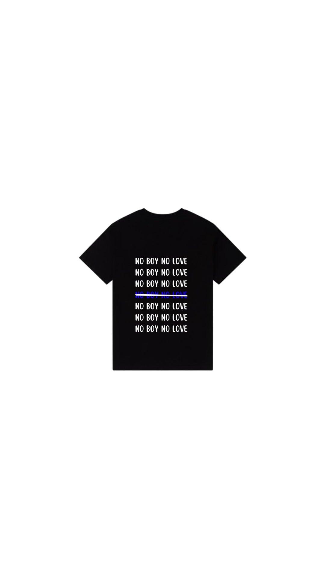 T-shirt NO BOY BLEU