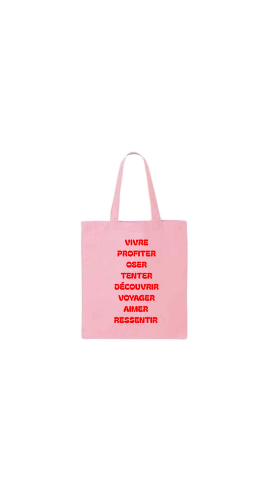 Tote bag ROSE ET ROUGE
