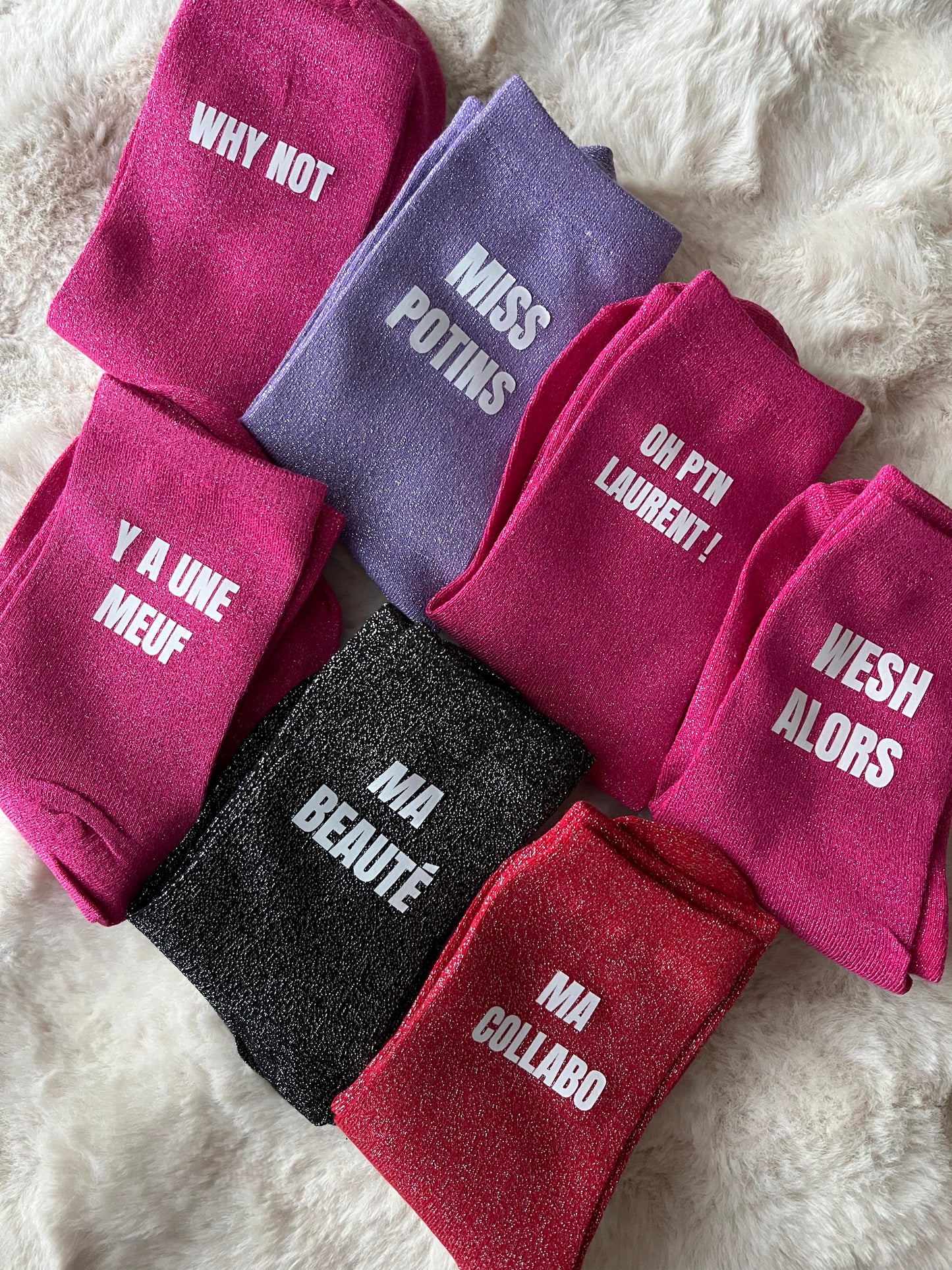 CALENDRIER DE L'AVENT DE CHAUSSETTES à PAILLETTES