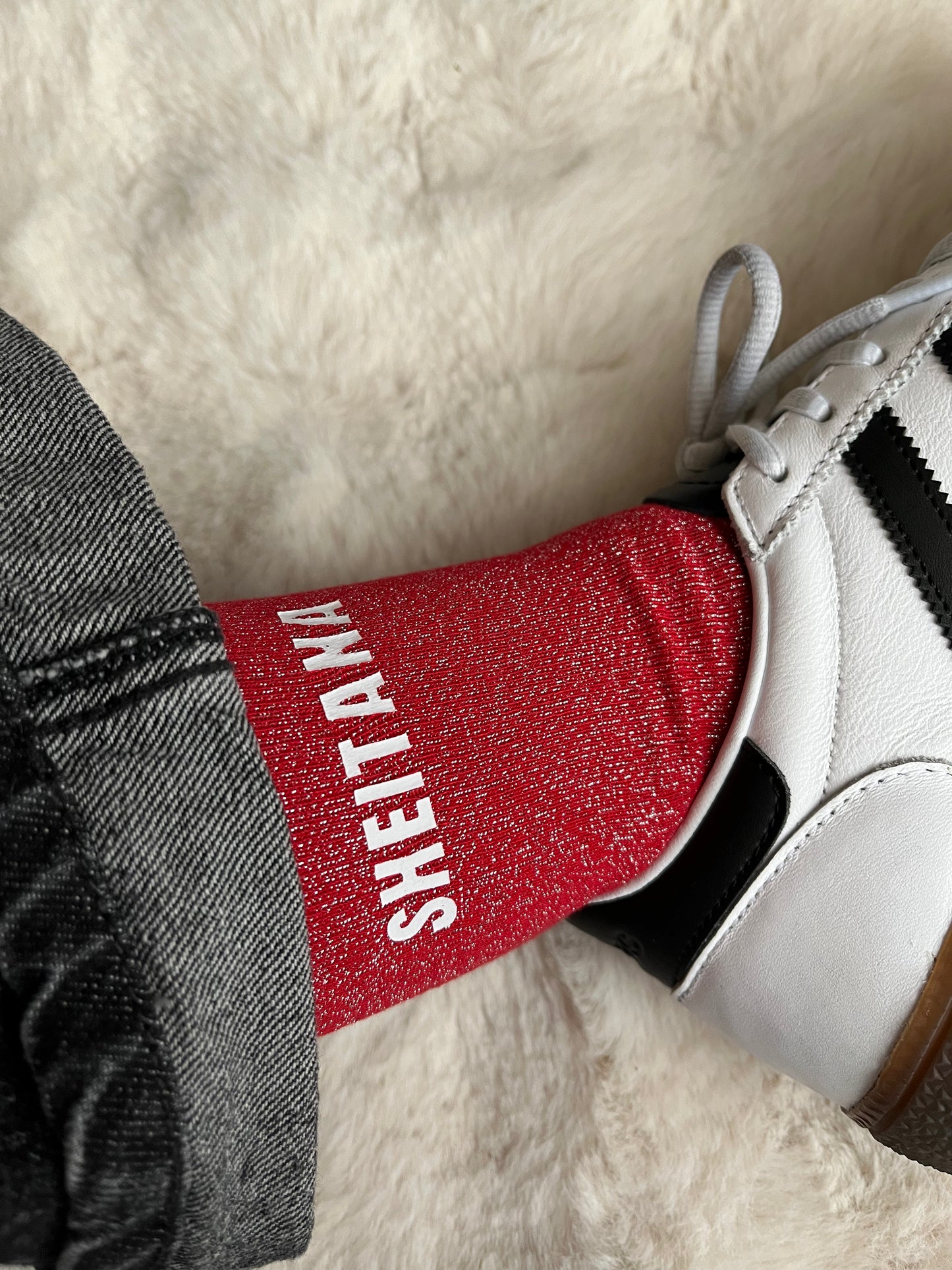 Chaussettes à paillettes " SHEITANA "