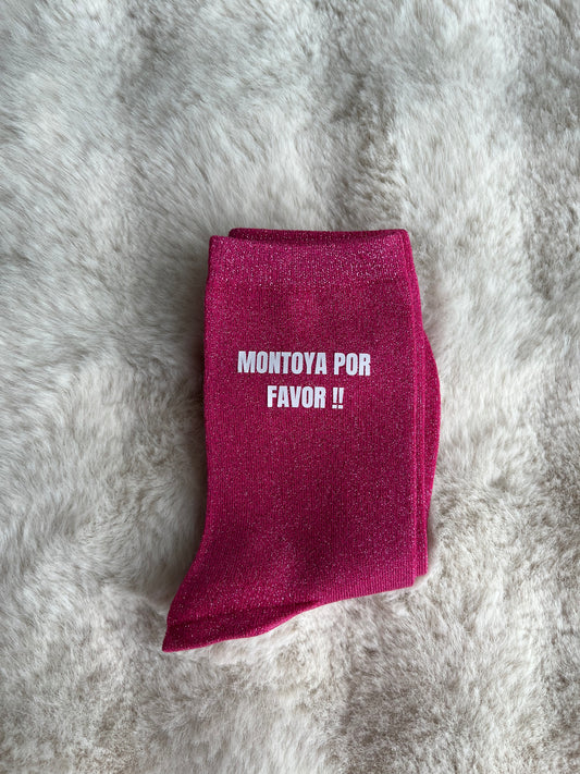 Chaussettes à paillettes " MONTOYA POR FAVOR "