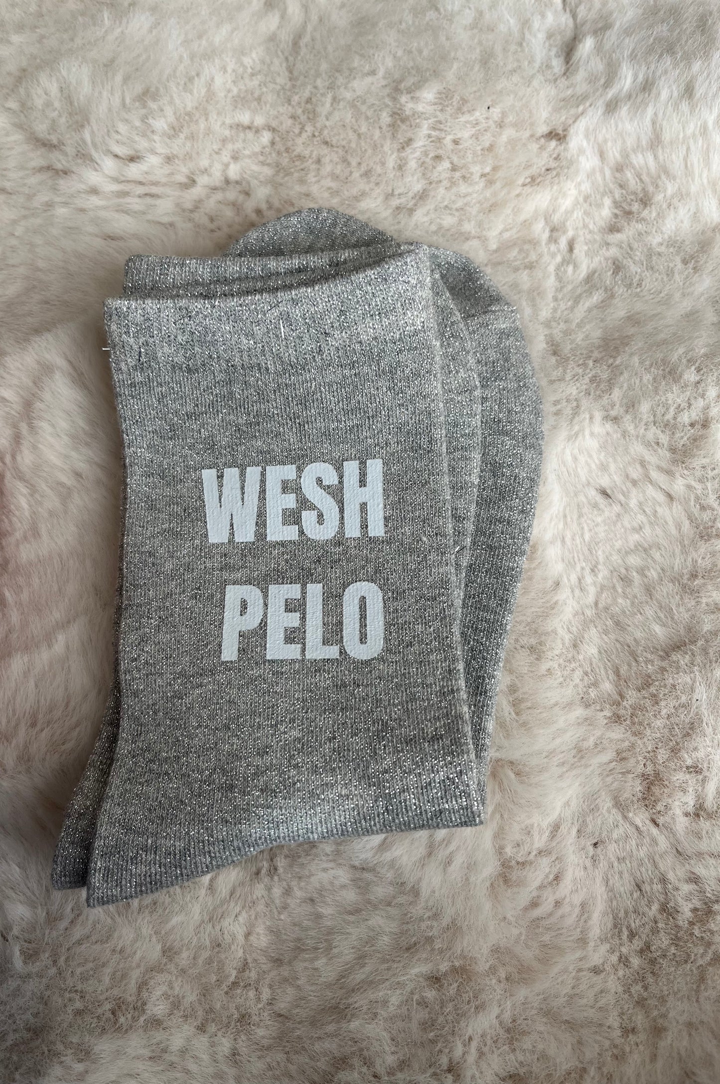 Chaussettes à paillettes " WESH PELO " choix des couleurs