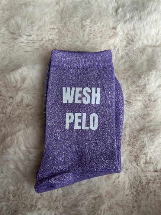 Chaussettes à paillettes " WESH PELO " choix des couleurs