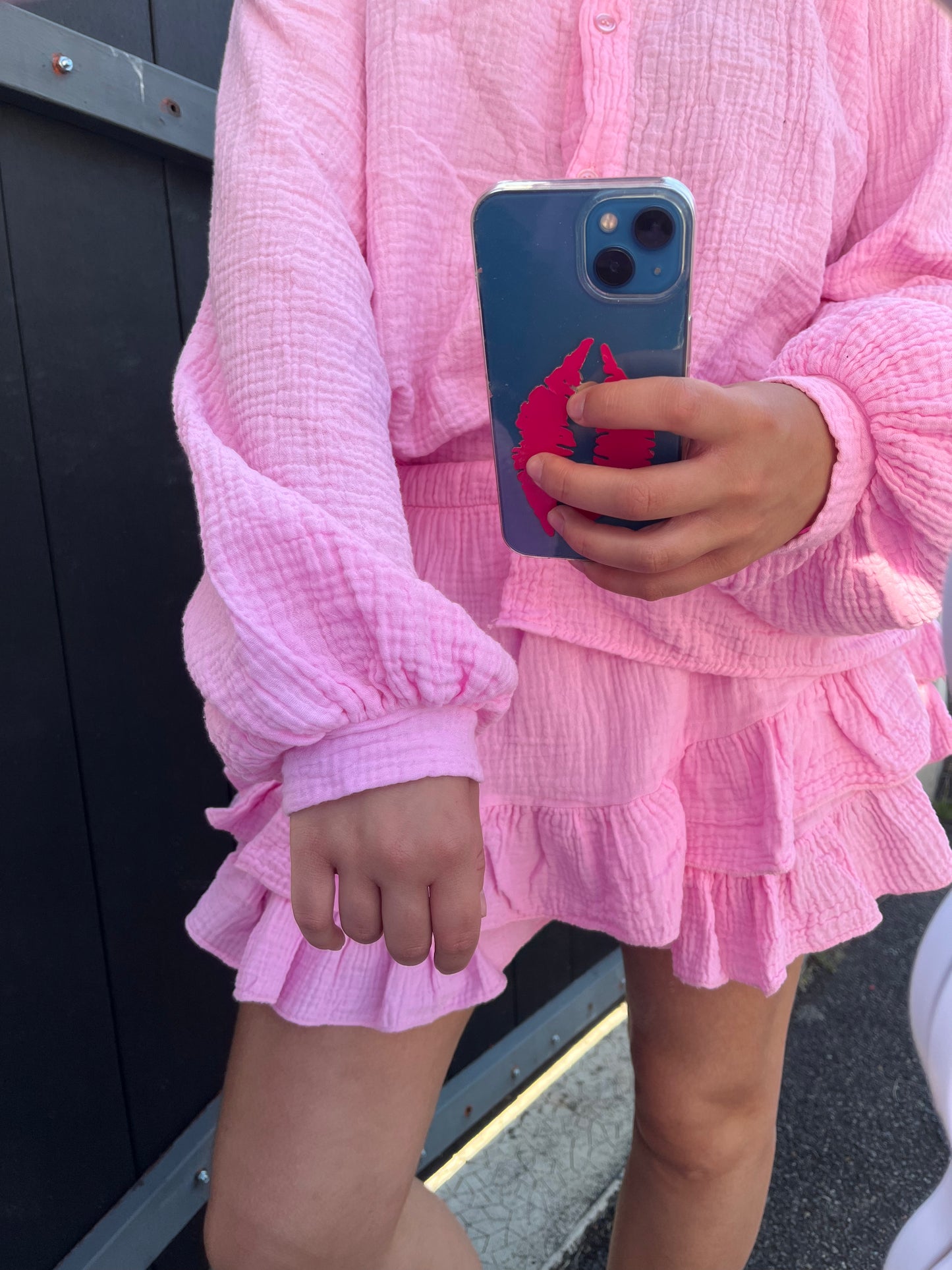 Ensemble gaz de coton LINA ROSE