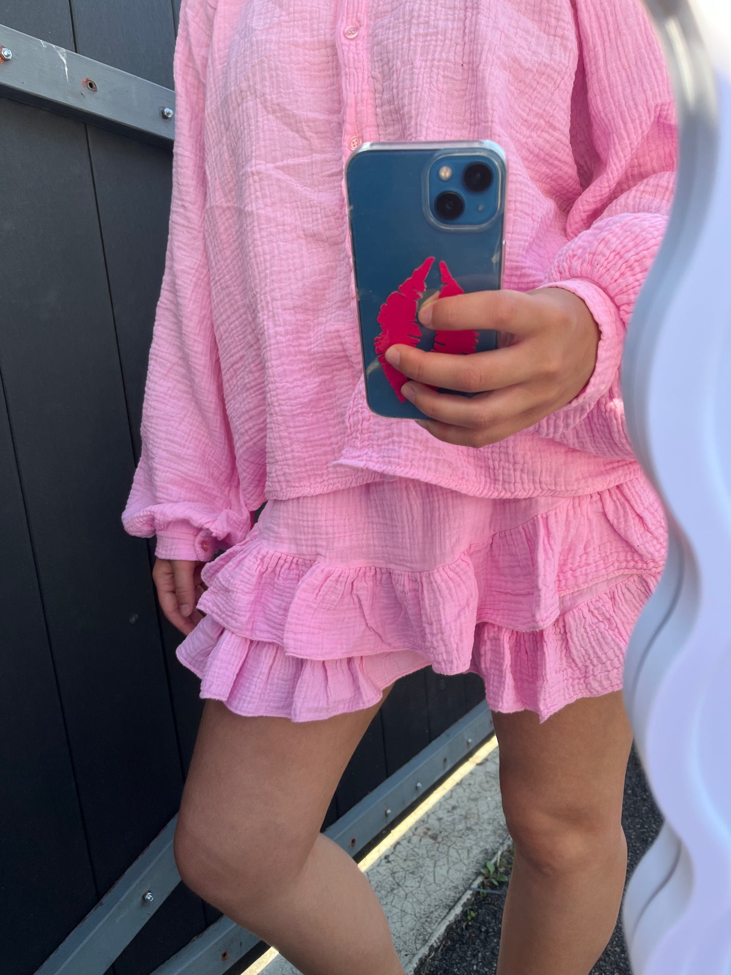 Ensemble gaz de coton LINA ROSE