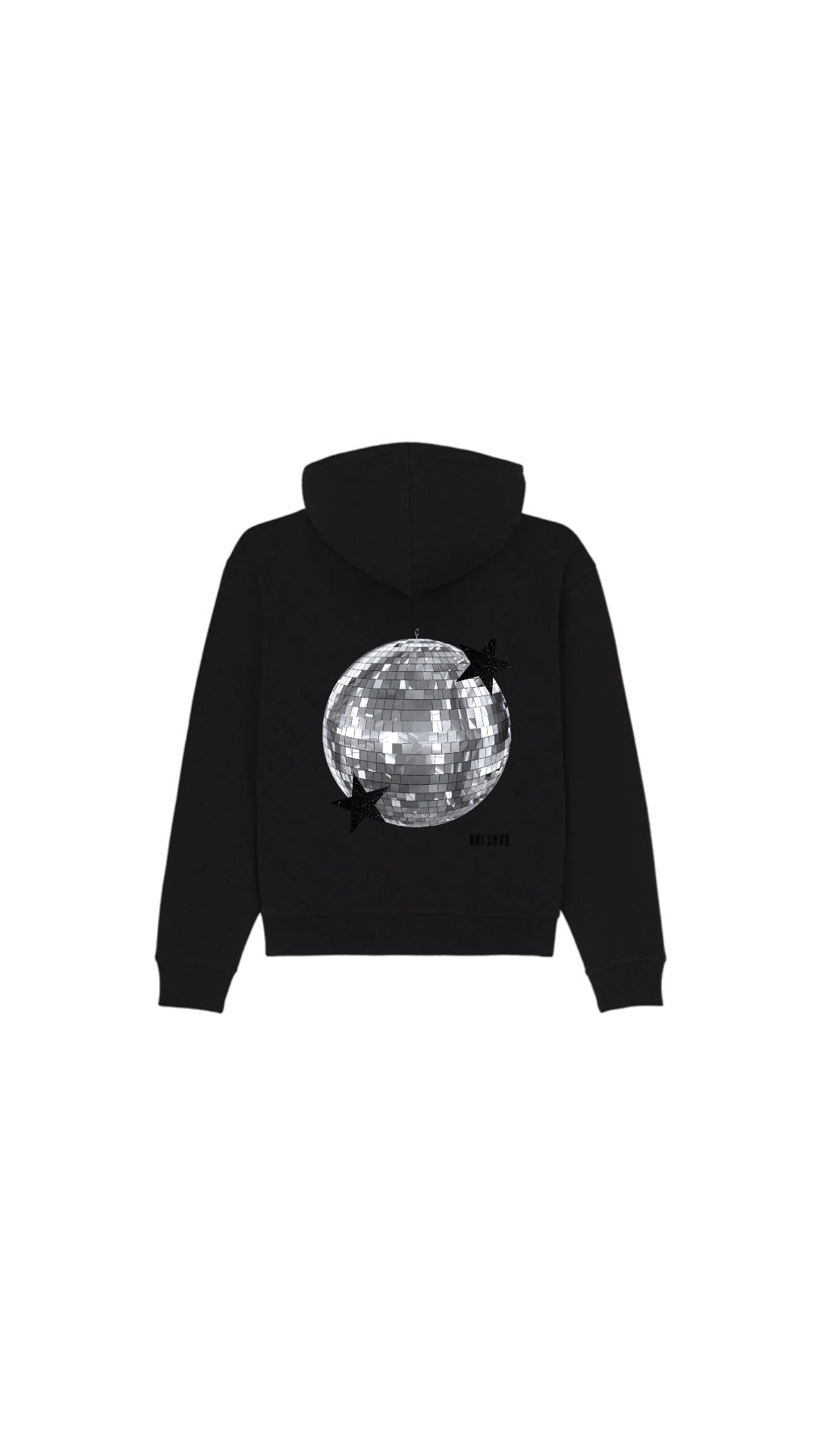 Sweat NOIR DISCO pailleté NOIR ARGENTE