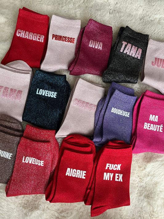 CALENDRIER DE 24 CHAUSSETTES à PAILLETTES