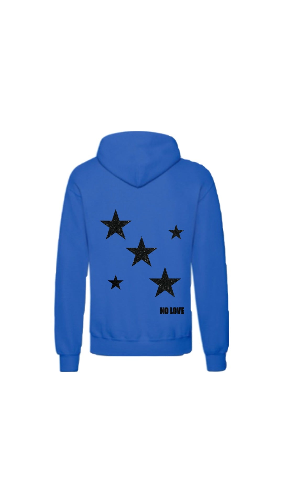 Sweat STARLET bleu électrique NOIR ARGENTE PAILLETE